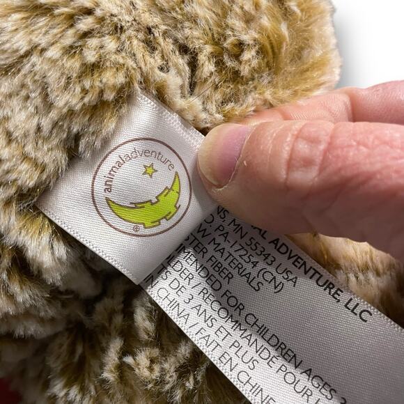 Animal Adventure Teddy Bear Plush Stuffed Animal 12" Ribbons Nursery Twins Lot 2 - Picture 10 of 14